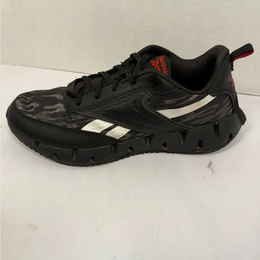 Reebok Men's Zig Dynamica Black/Red/White Camo, Running Shoes SIZE 12